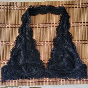 lacy halter bralette
